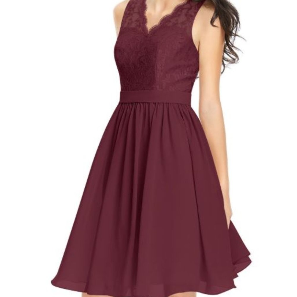 Bridesmaids Dress - Azazie Cierra, Cabernet